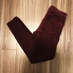 J Brand “Blackberry” Cropped Corduroy